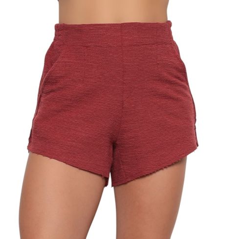 SHORT FEMININO DX25 LINCH BORDÔ