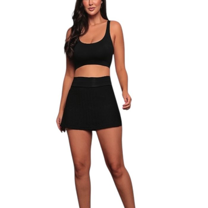 Skirt Feminina DX19 Crepon